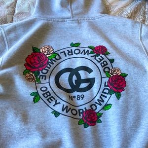 Obey worldwide Grey hoodie